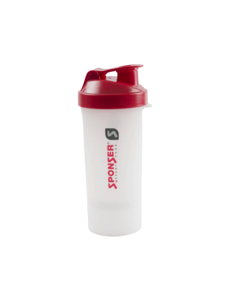 Botella licuadora 600 ml con Dispensador de polvo.